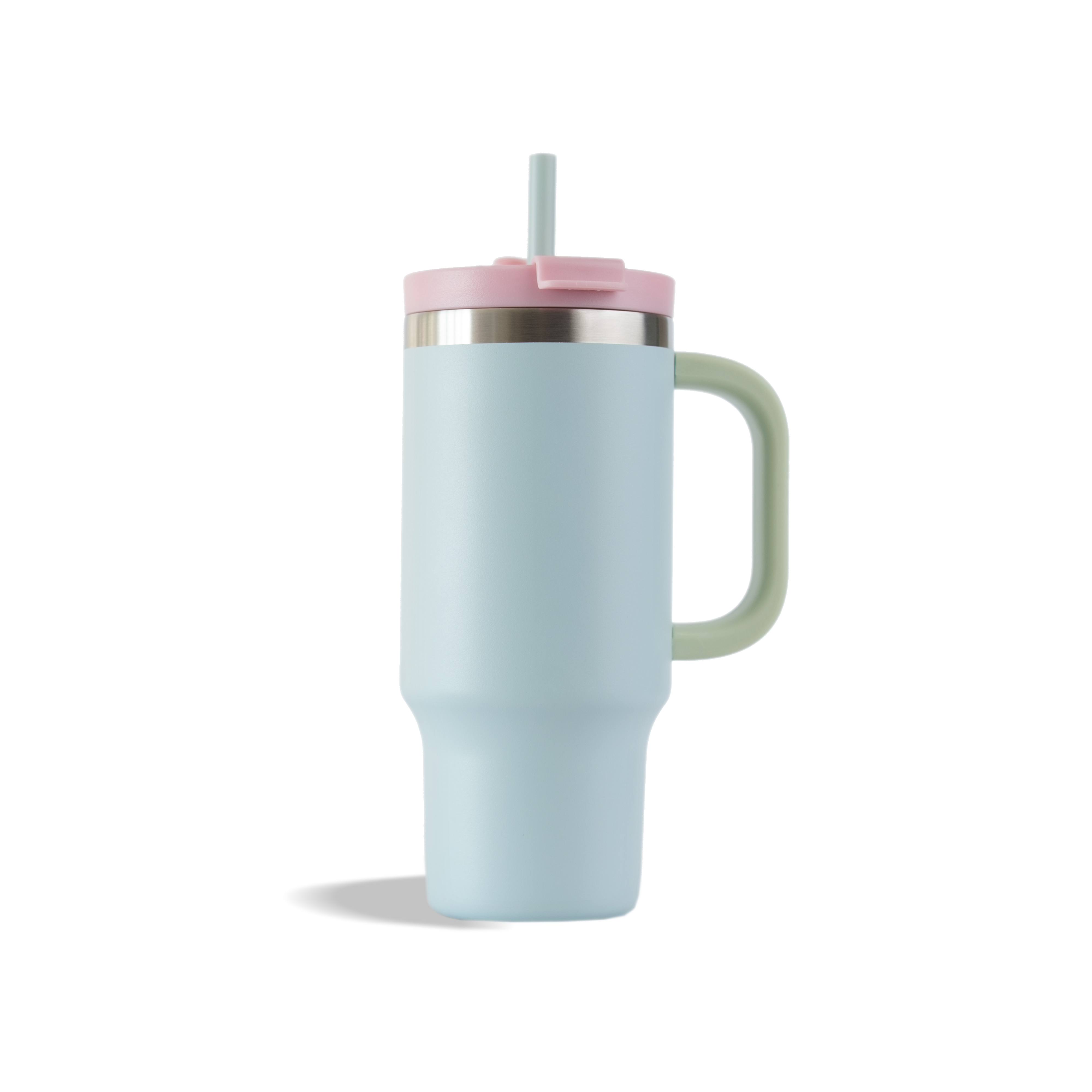 1.2L Luxe Travel Tumbler with Straw & Handle