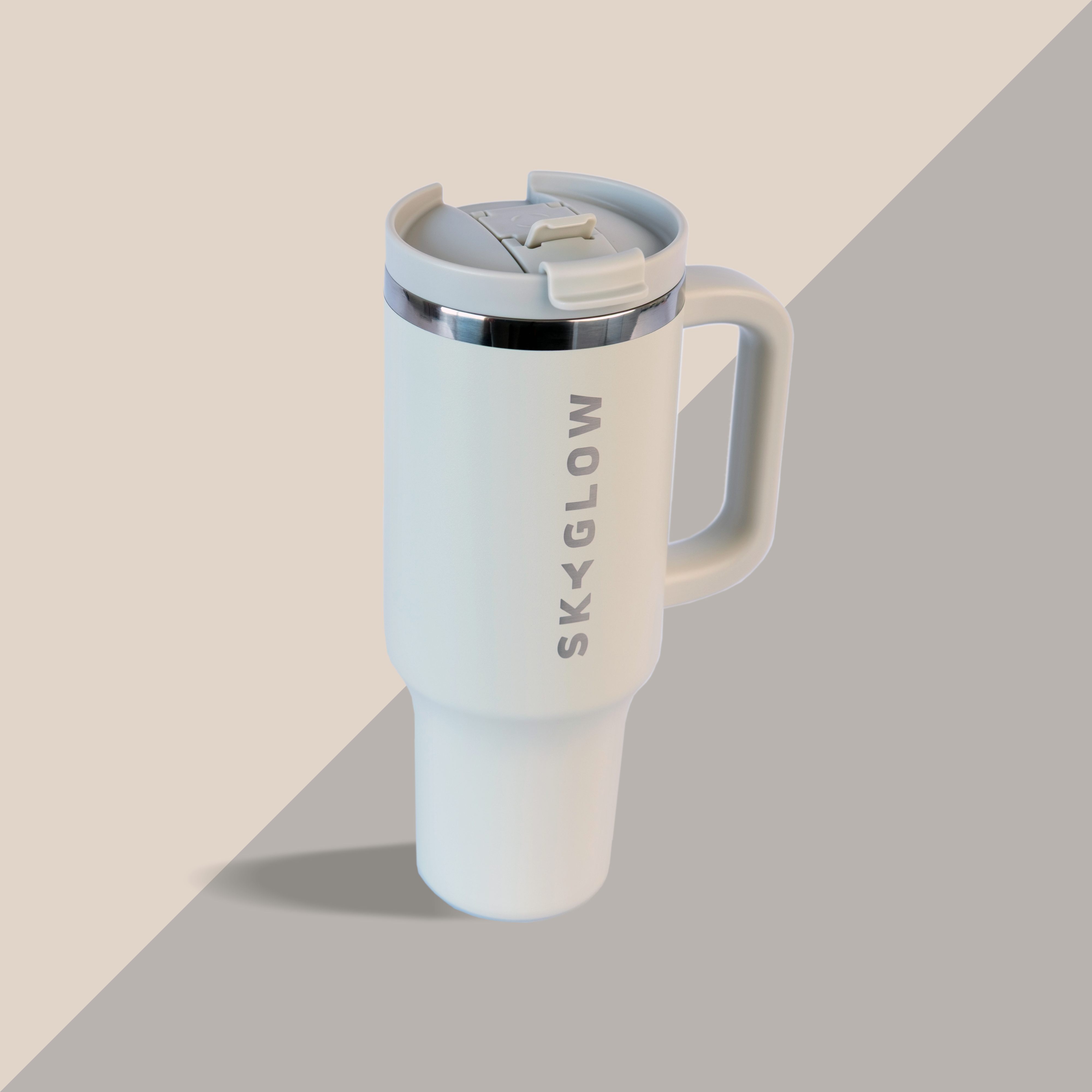 1.2L Luxe Travel Tumbler with Straw & Handle