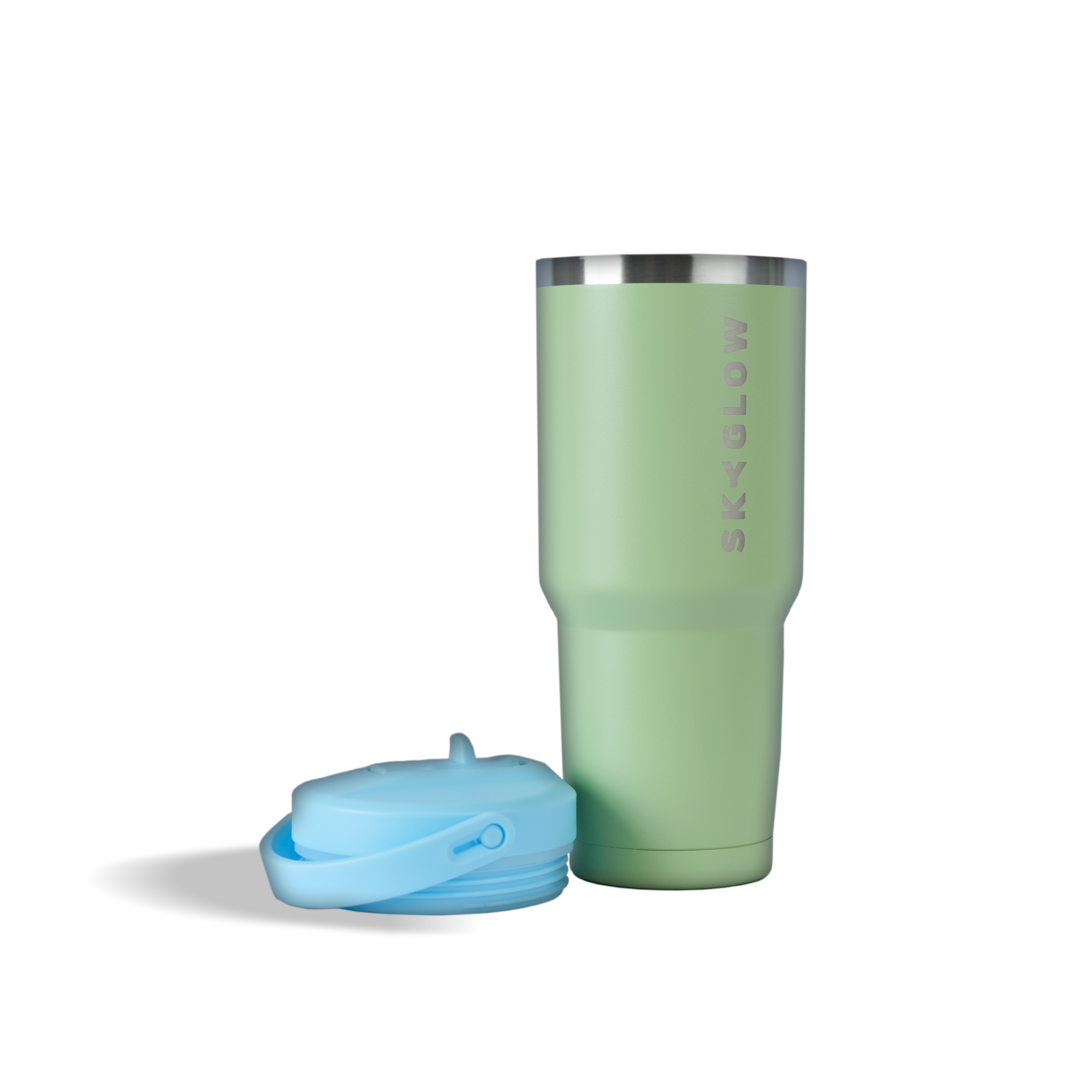 887ml Stainless Steel Tumbler with Flip Straw