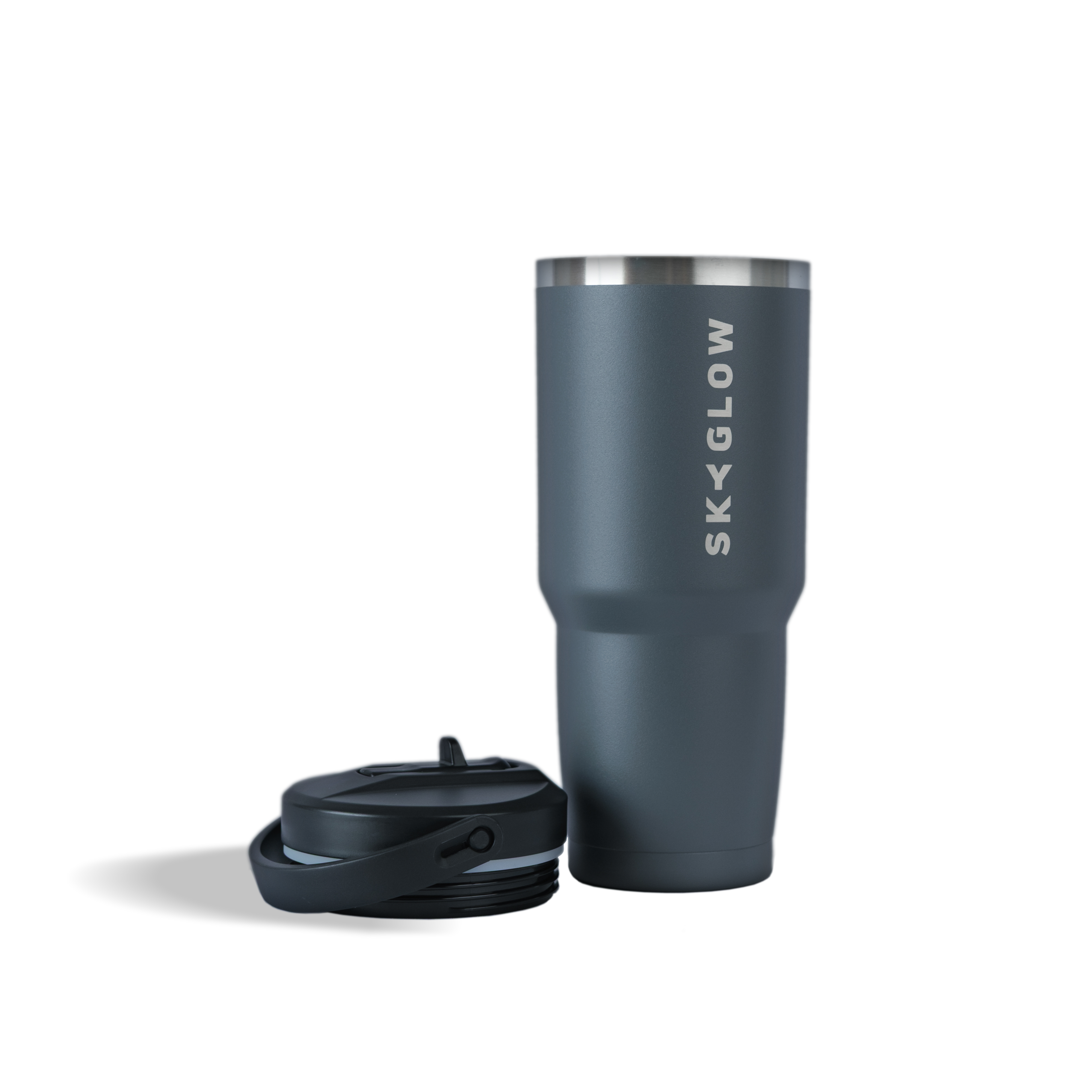 887ml Stainless Steel Tumbler with Flip Straw
