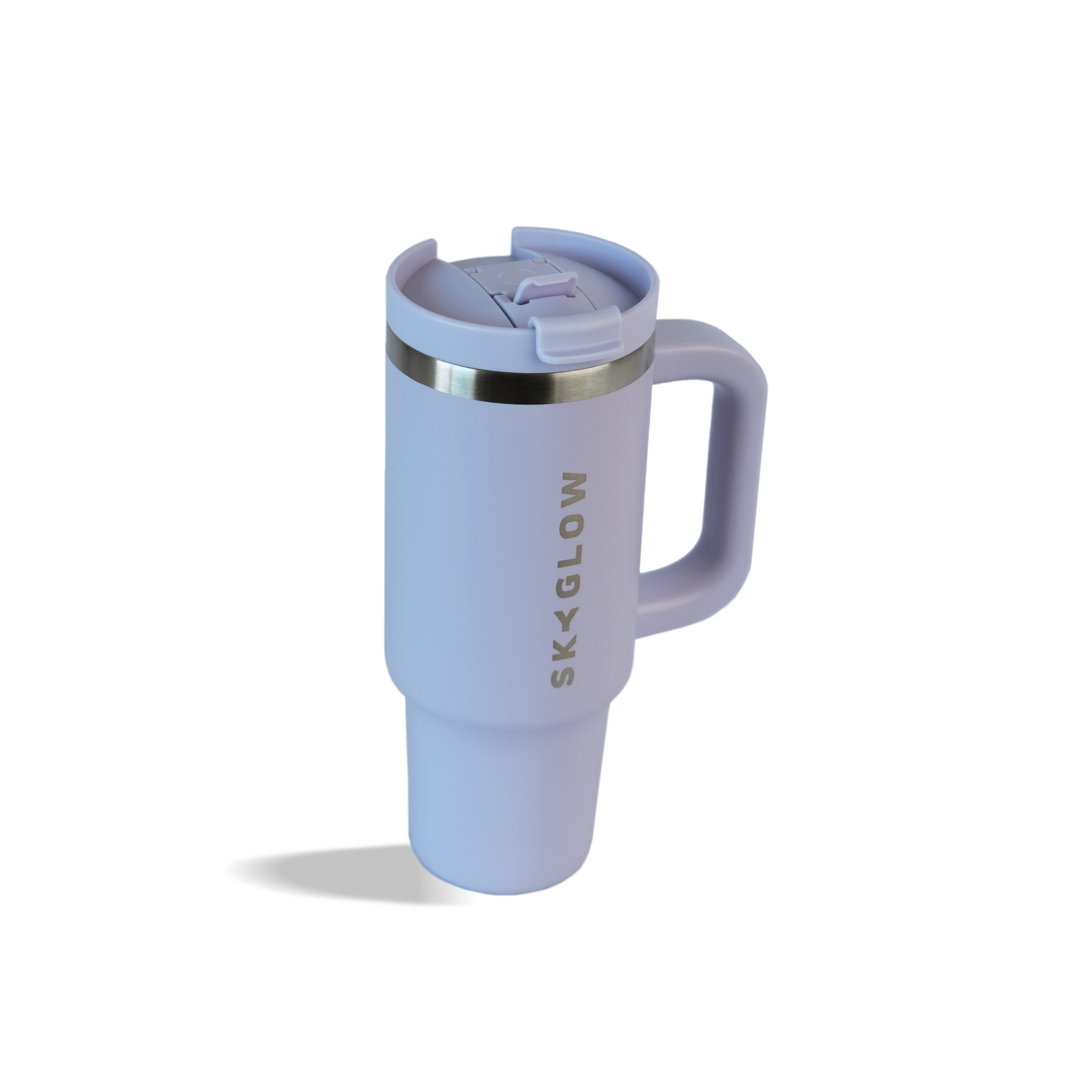 880ml Luxe Travel Tumbler with Straw & Handle