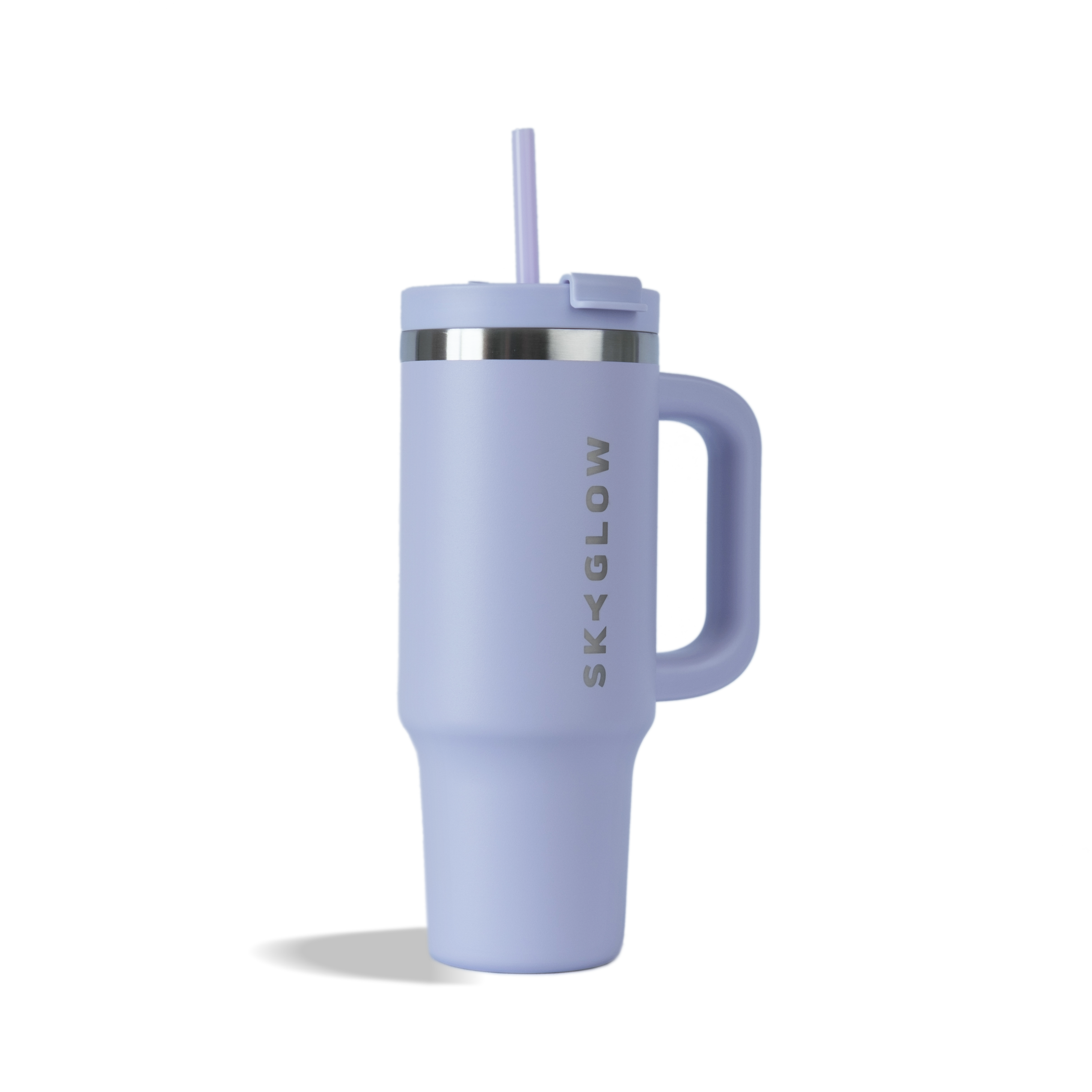 880ml Luxe Travel Tumbler with Straw & Handle