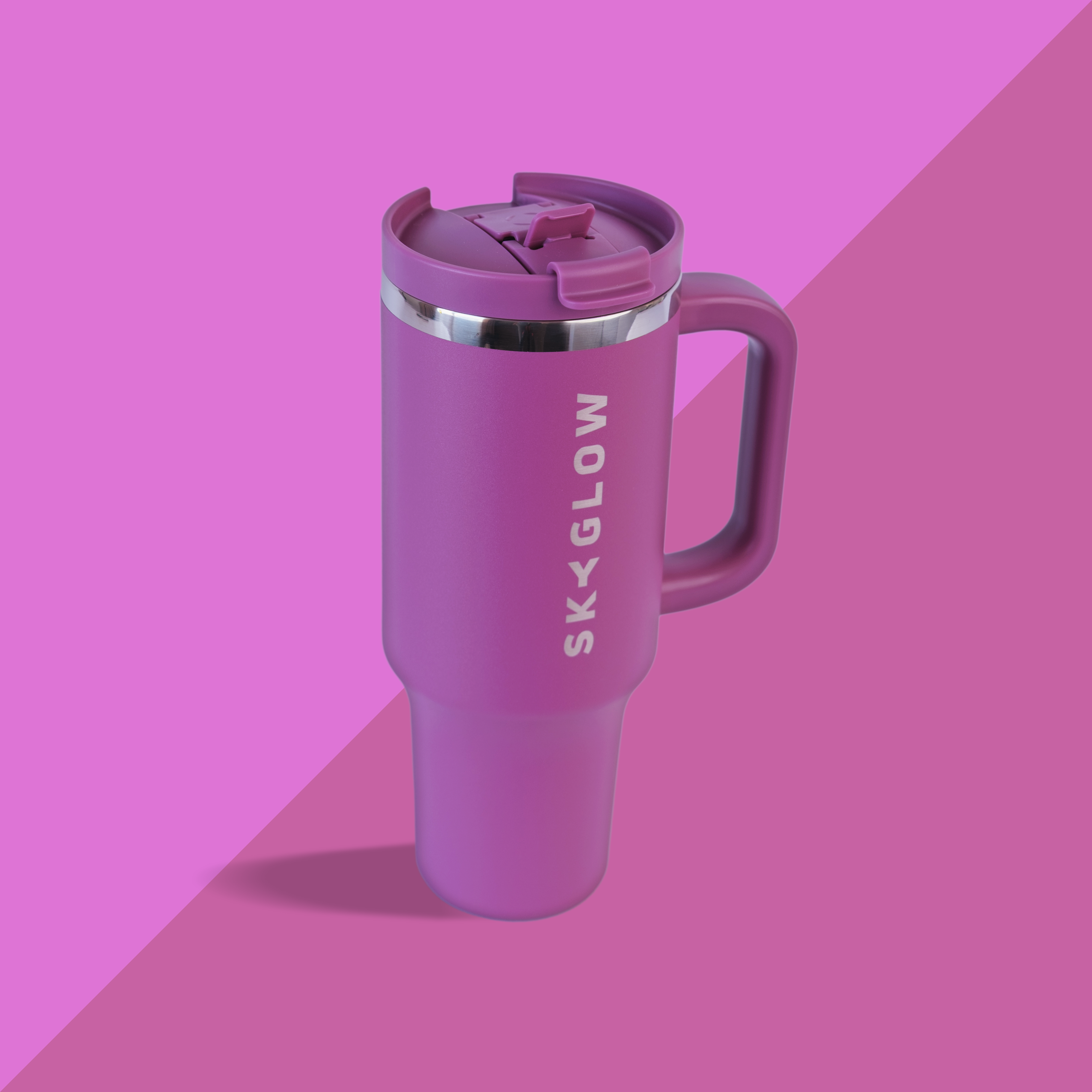 1.2L Luxe Travel Tumbler with Straw & Handle