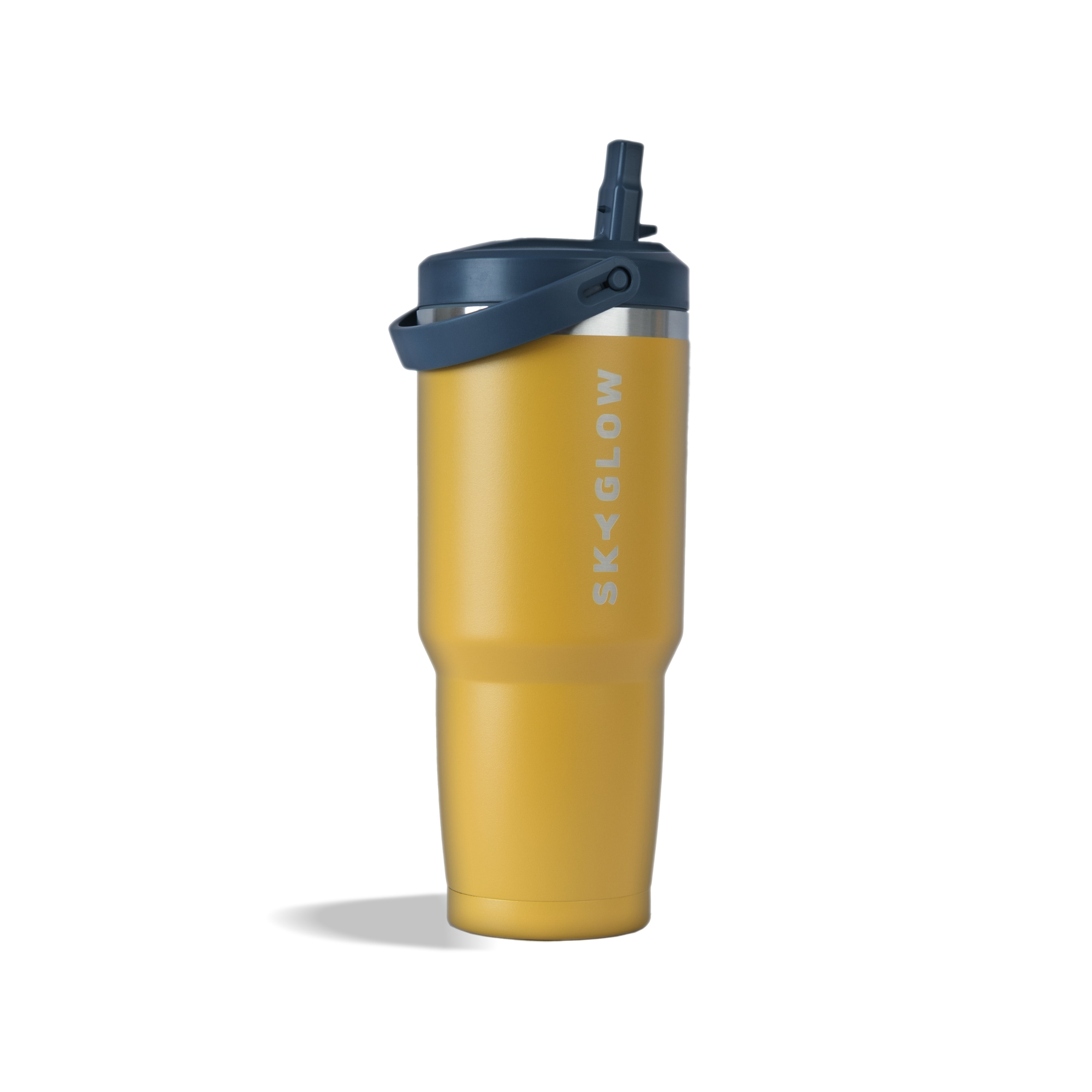 887ml Stainless Steel Tumbler with Flip Straw