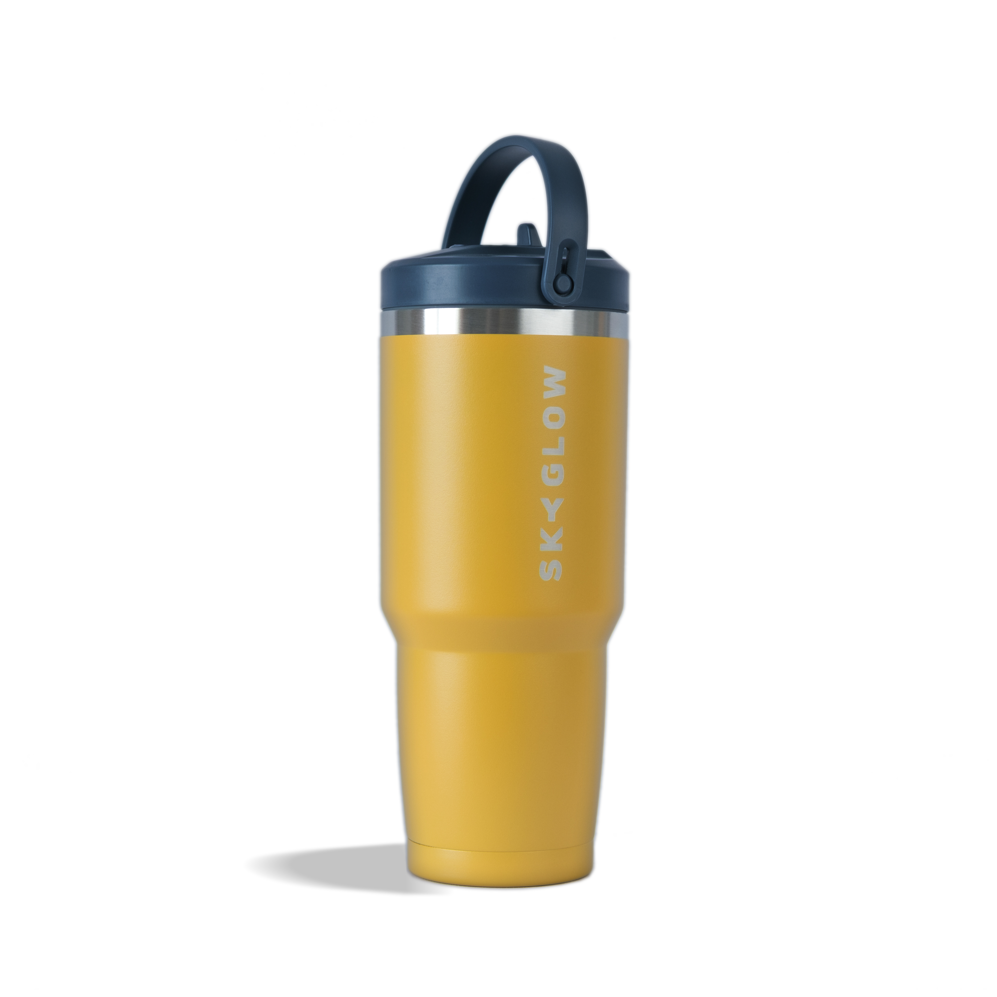 887ml Stainless Steel Tumbler with Flip Straw