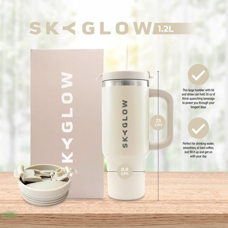 1.2L Luxe Travel Tumbler with Straw & Handle