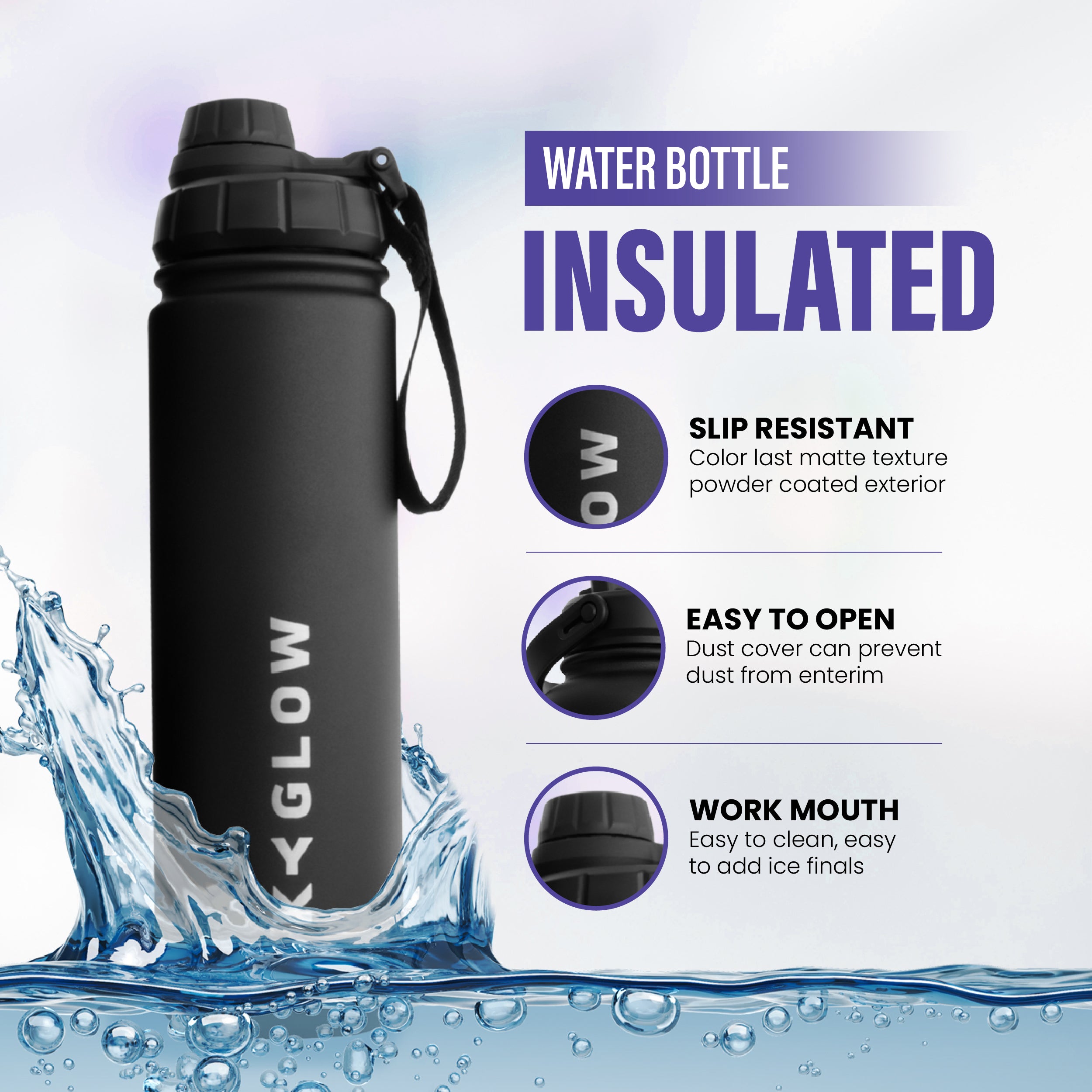 1.2L Insulated Sports Bottle