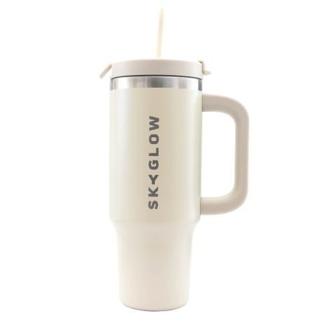 Tumbler with Straw Travel Mug with Handle 880ML