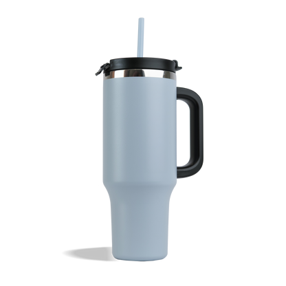 1.2L Luxe Travel Tumbler with Straw & Handle