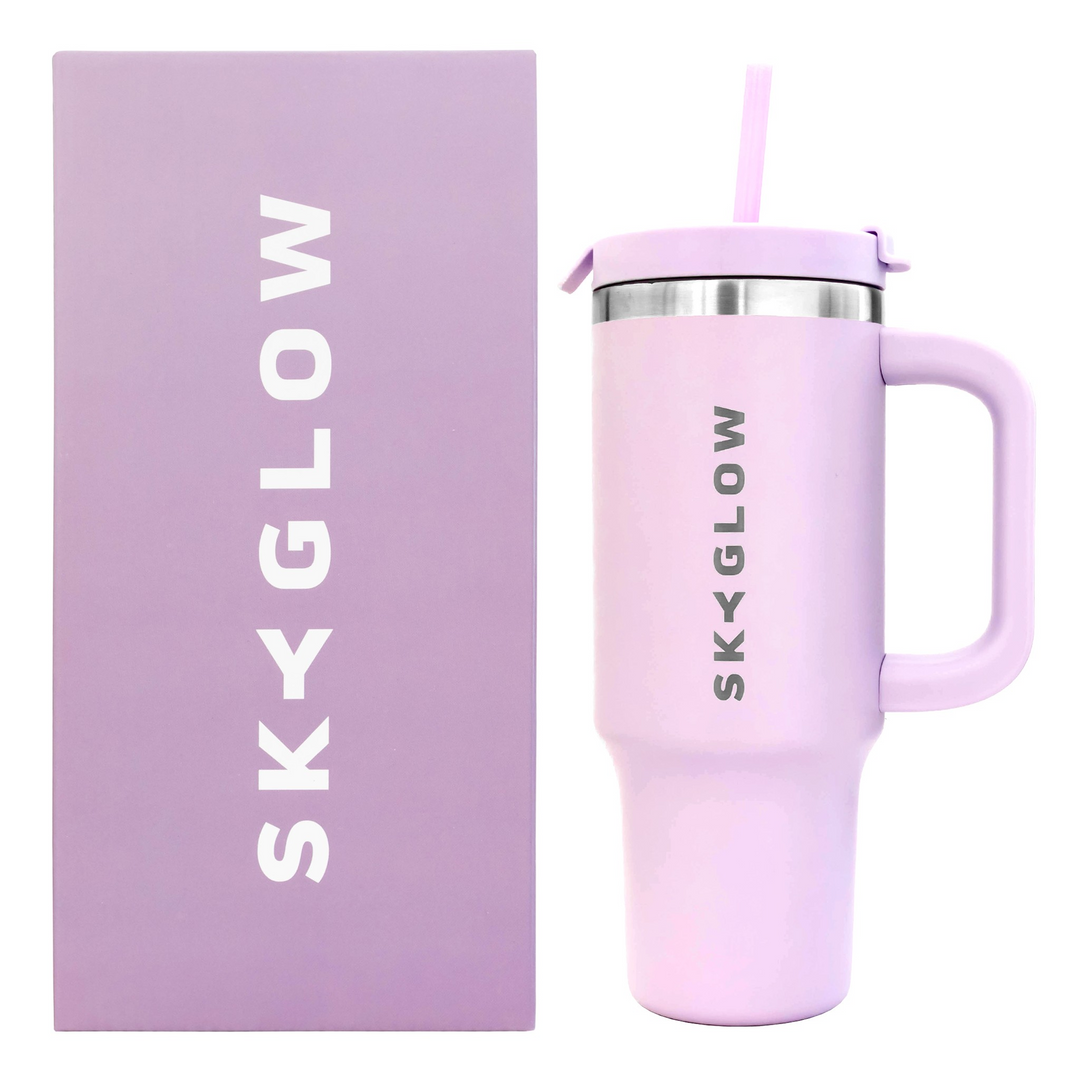 Tumbler with Straw Travel Mug with Handle 880ML