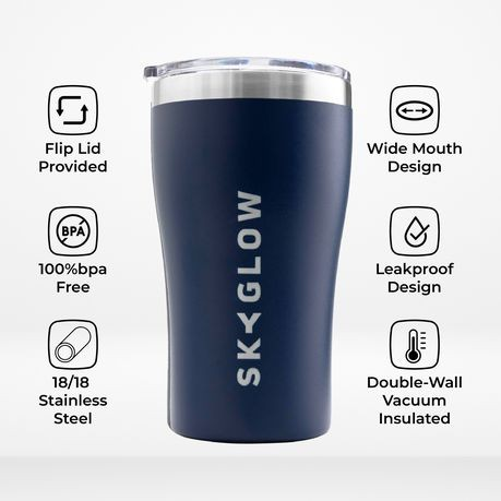 Travel Mug Steel Tumbler with Lid 470ML