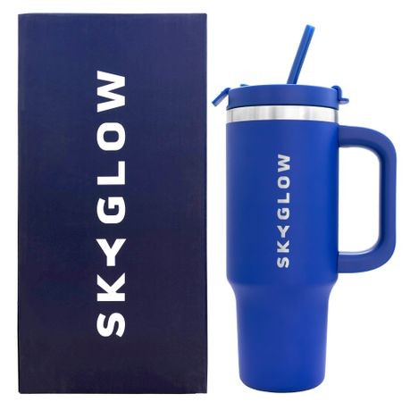 Tumbler with Straw Travel Mug with Handle 880ML