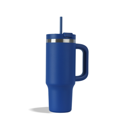 880ml Luxe Travel Tumbler with Straw & Handle