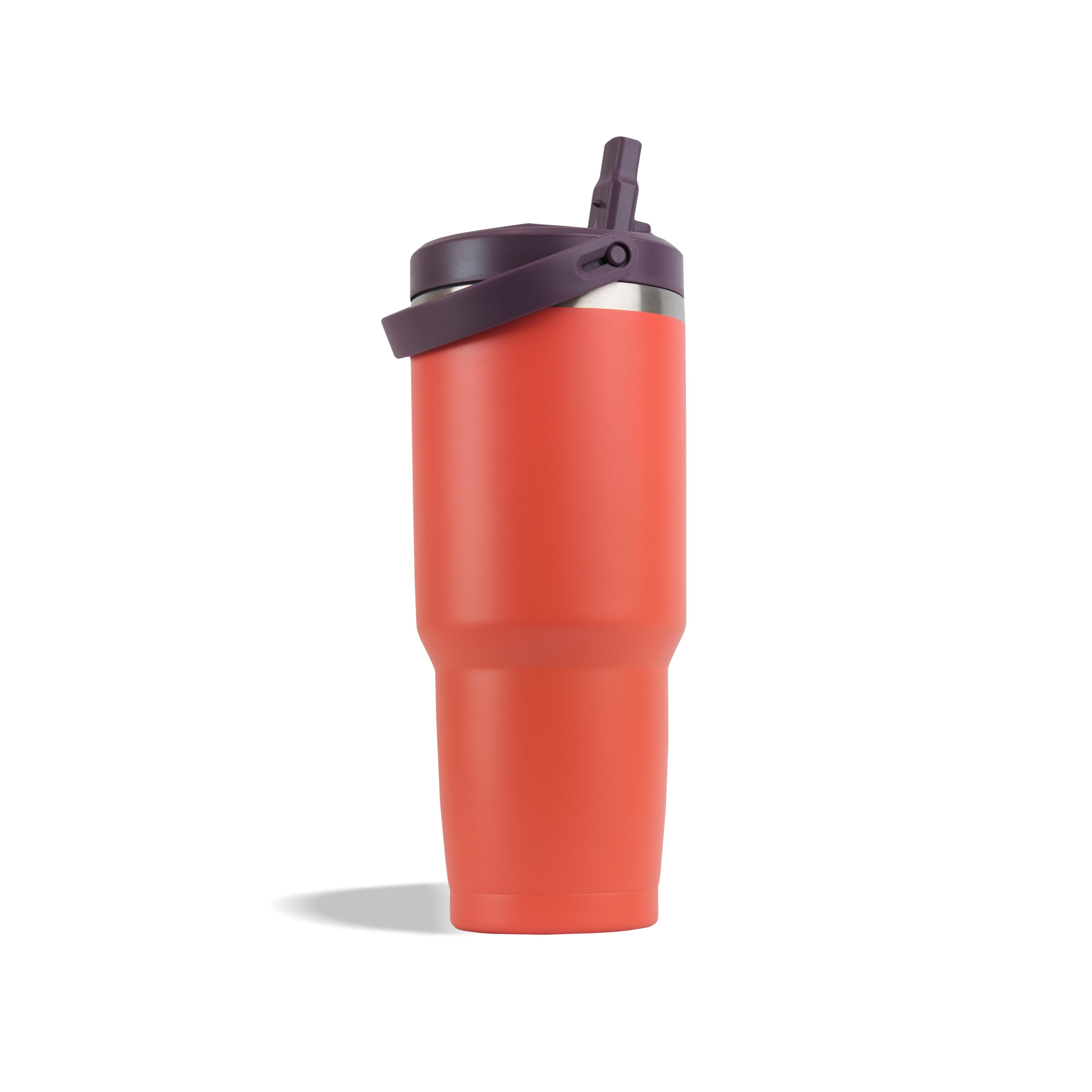 887ml Stainless Steel Tumbler with Flip Straw
