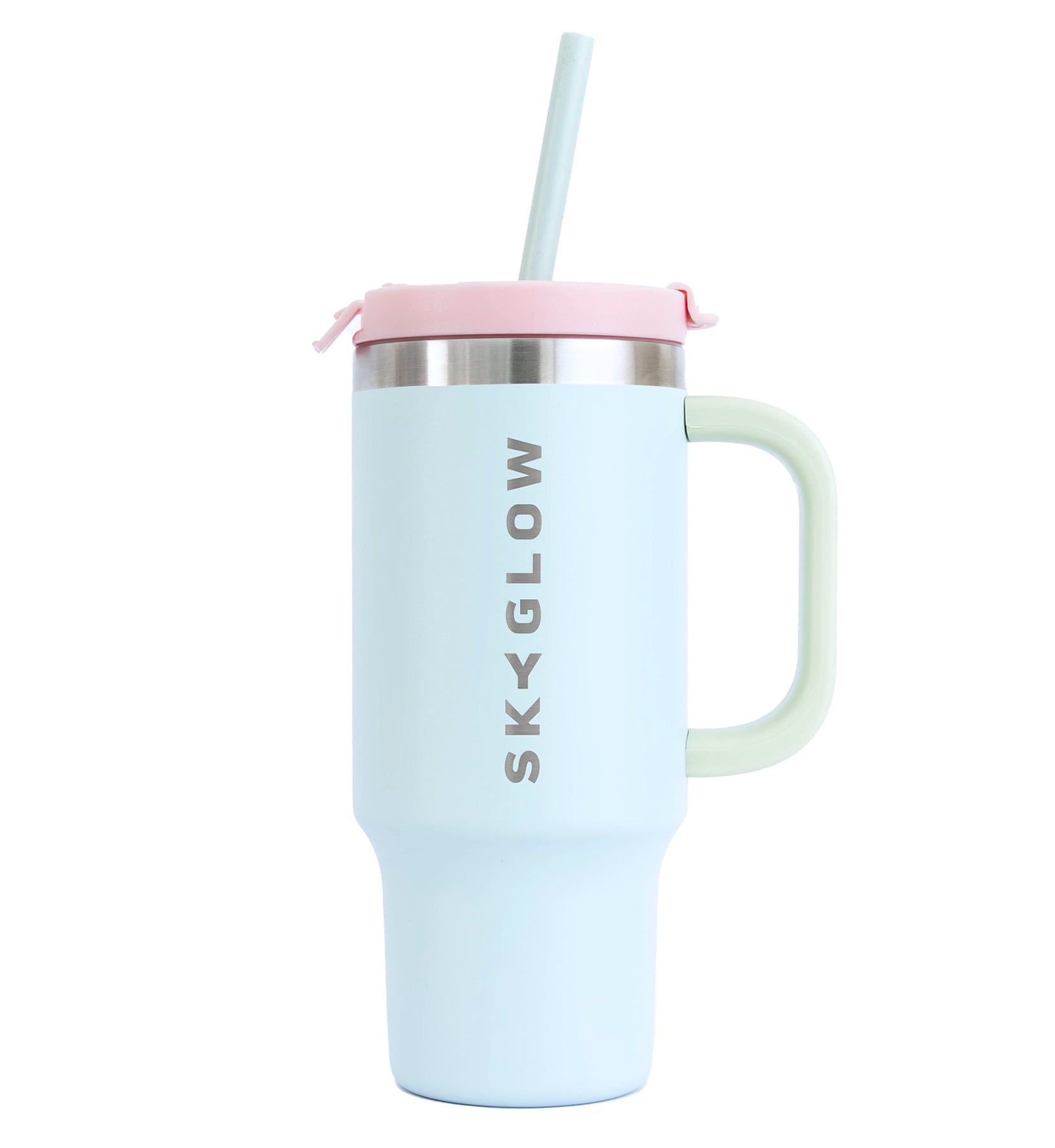 SkyGlow Kids 473ml Insulated Tumbler with Handle & Straw | Spill-Proof