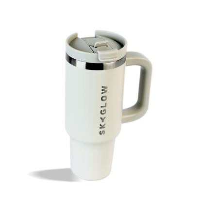 880ml Luxe Travel Tumbler with Straw & Handle
