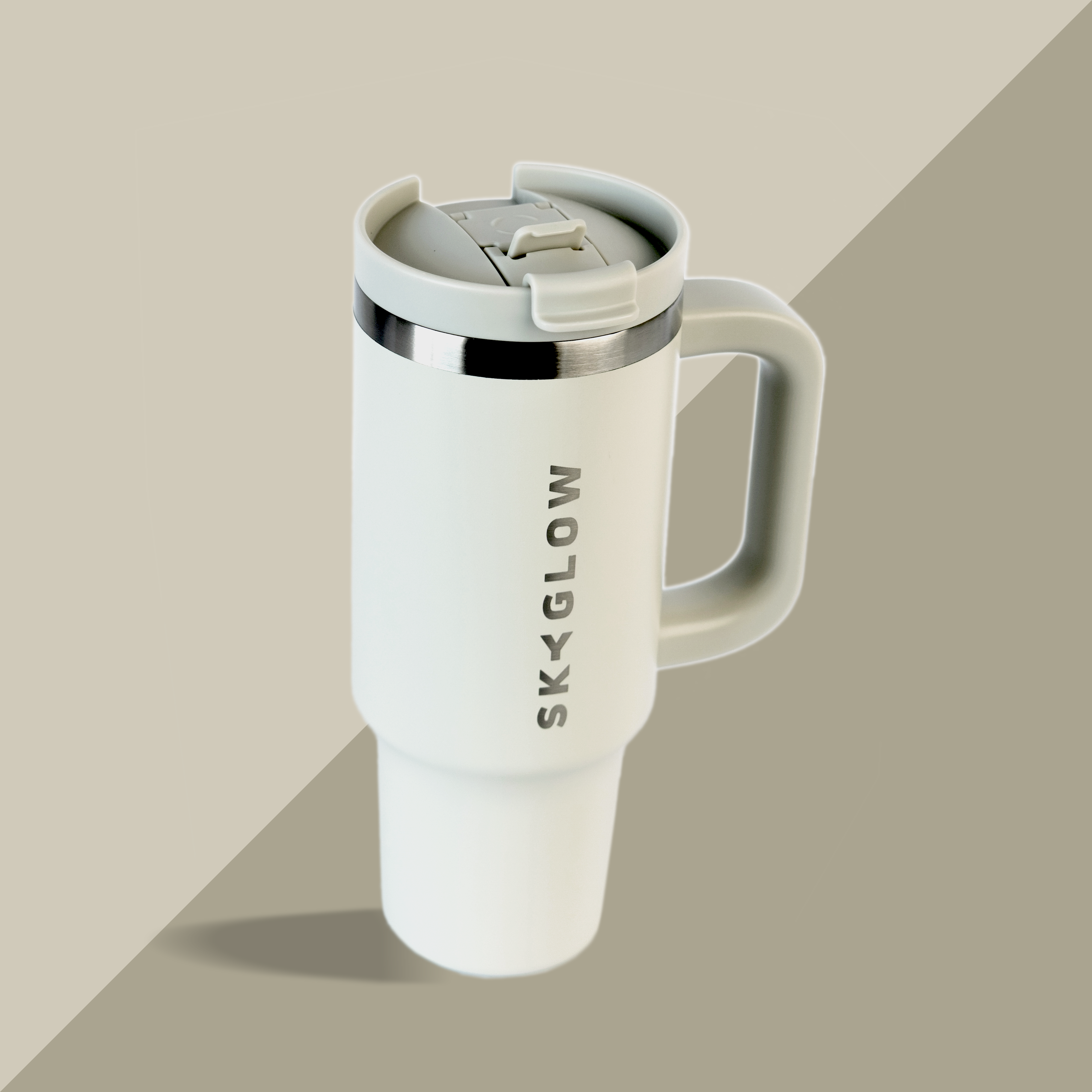 880ml Luxe Travel Tumbler with Straw & Handle