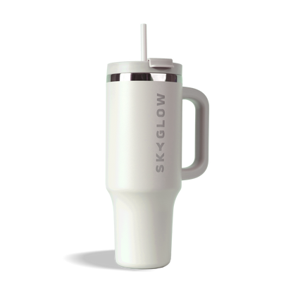 1.2L Luxe Travel Tumbler with Straw & Handle