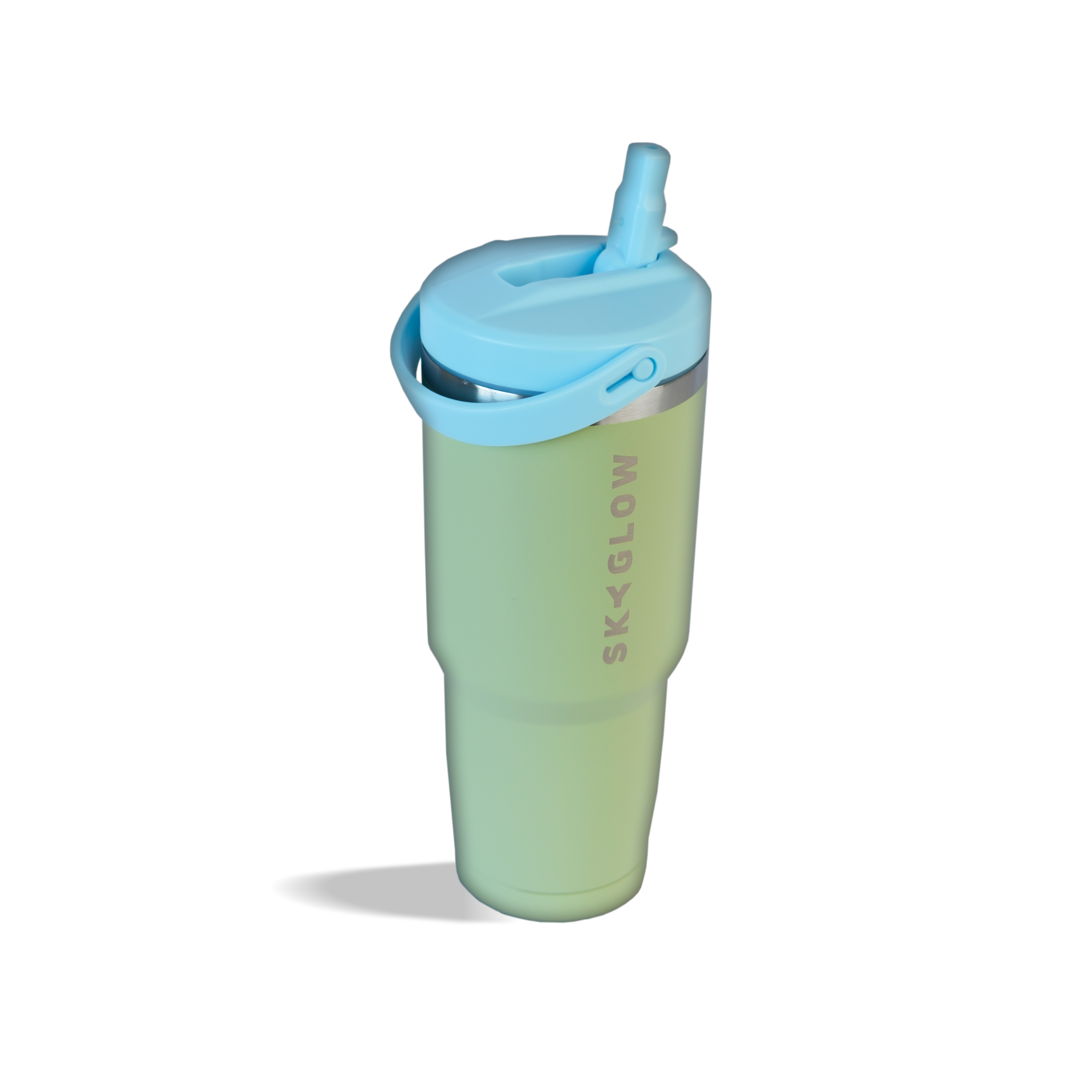 887ml Stainless Steel Tumbler with Flip Straw