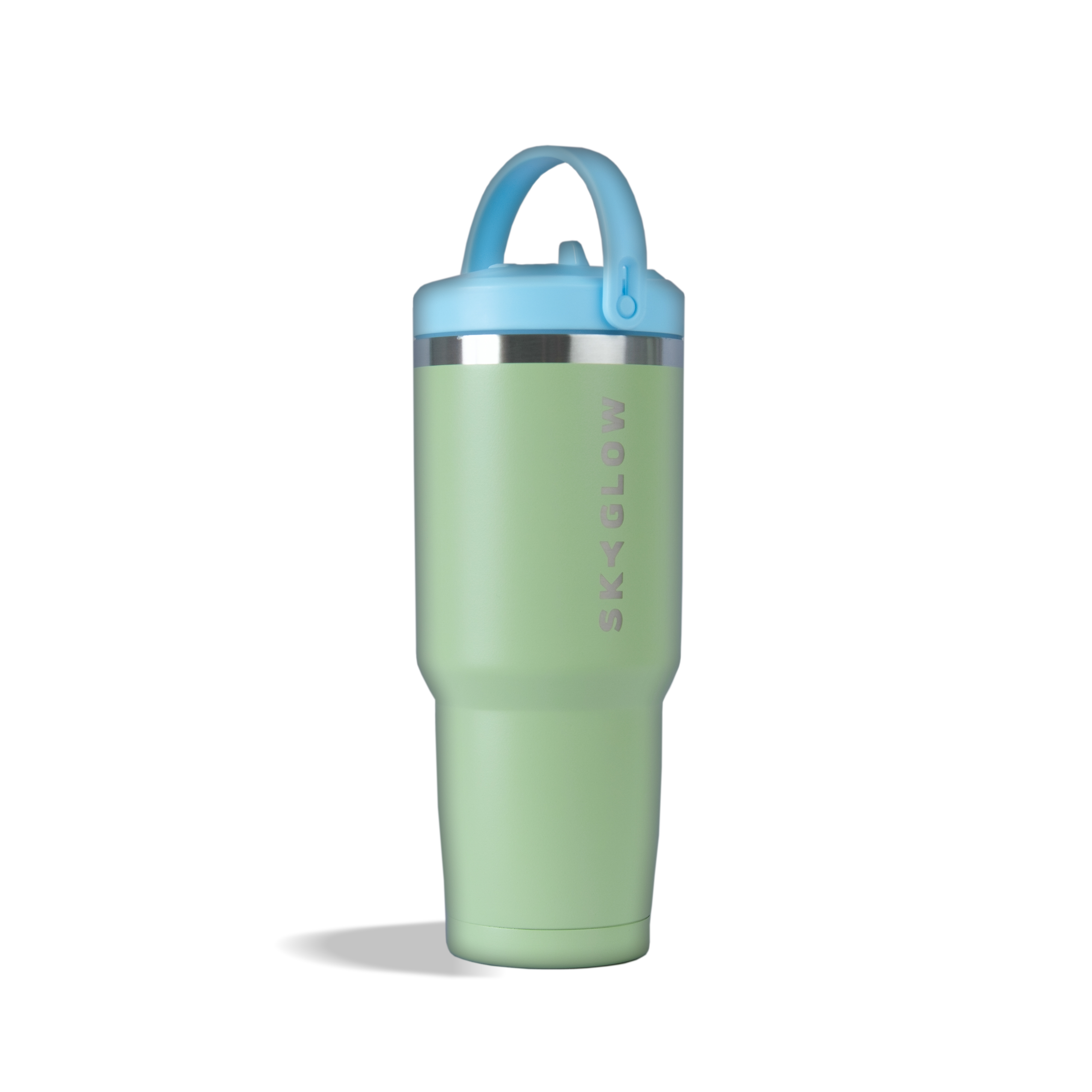 887ml Stainless Steel Tumbler with Flip Straw