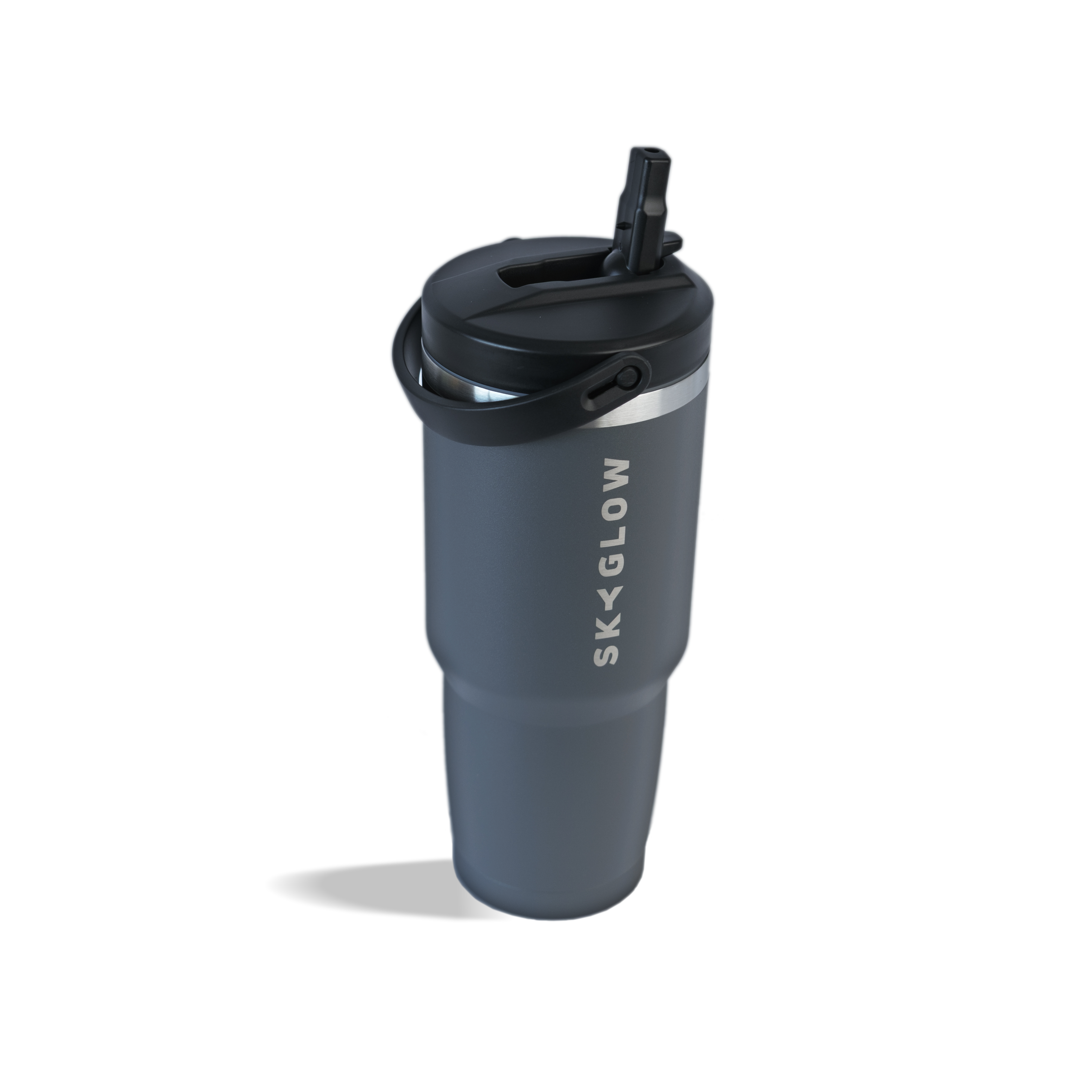 887ml Stainless Steel Tumbler with Flip Straw
