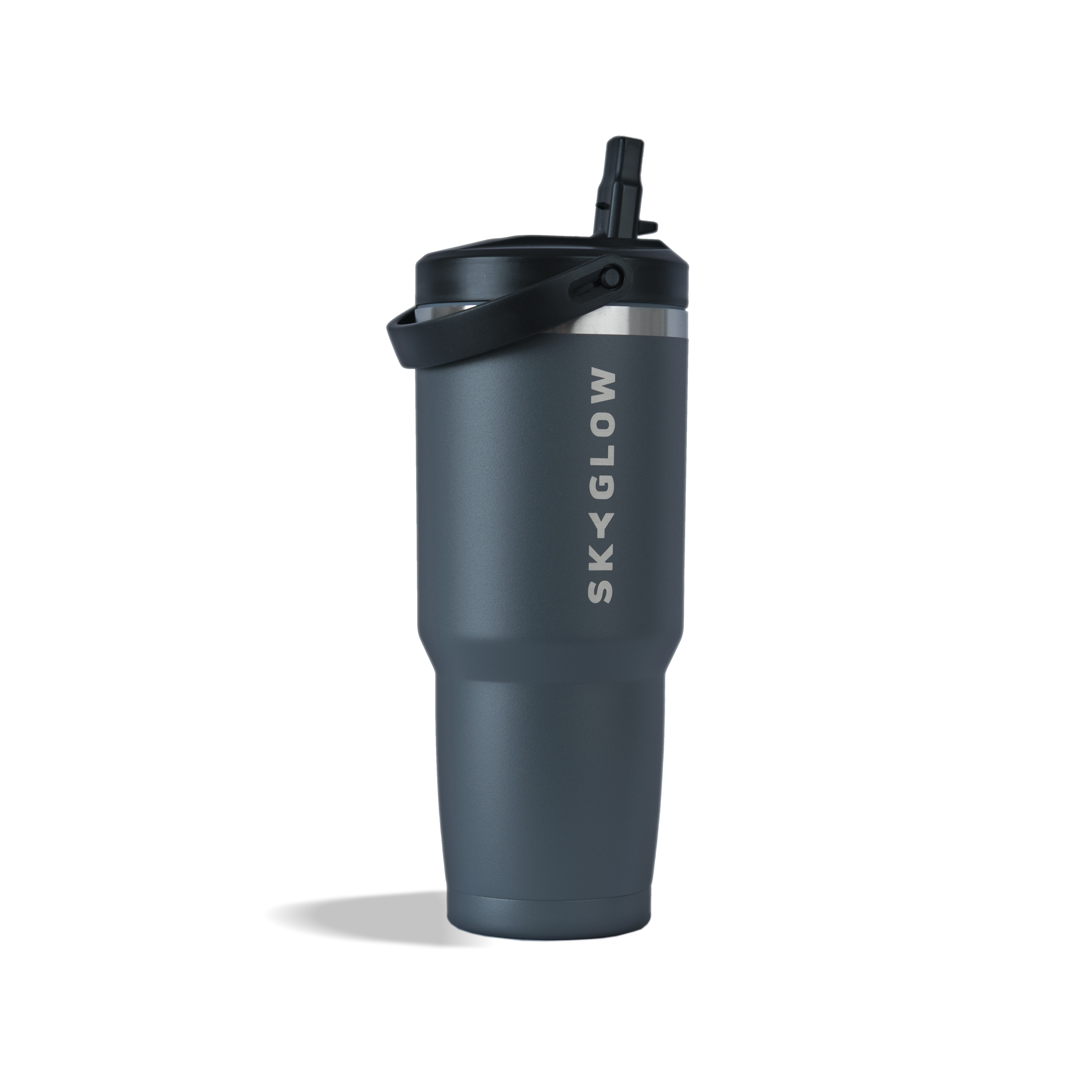 887ml Stainless Steel Tumbler with Flip Straw