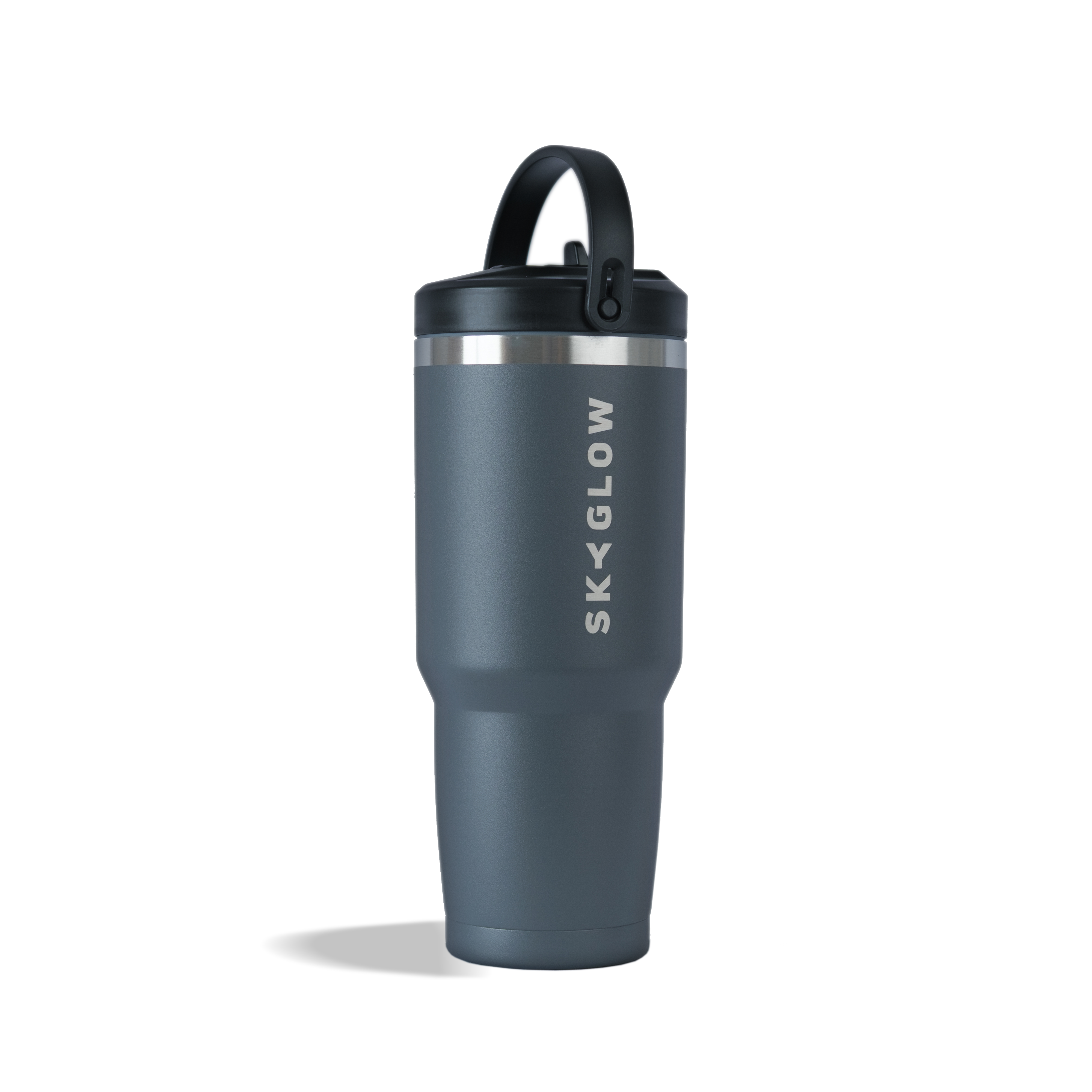 887ml Stainless Steel Tumbler with Flip Straw