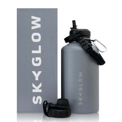 SkyGlow 1.9L Insulated Water Bottle Leakproof Stainless Steel Gym Travel