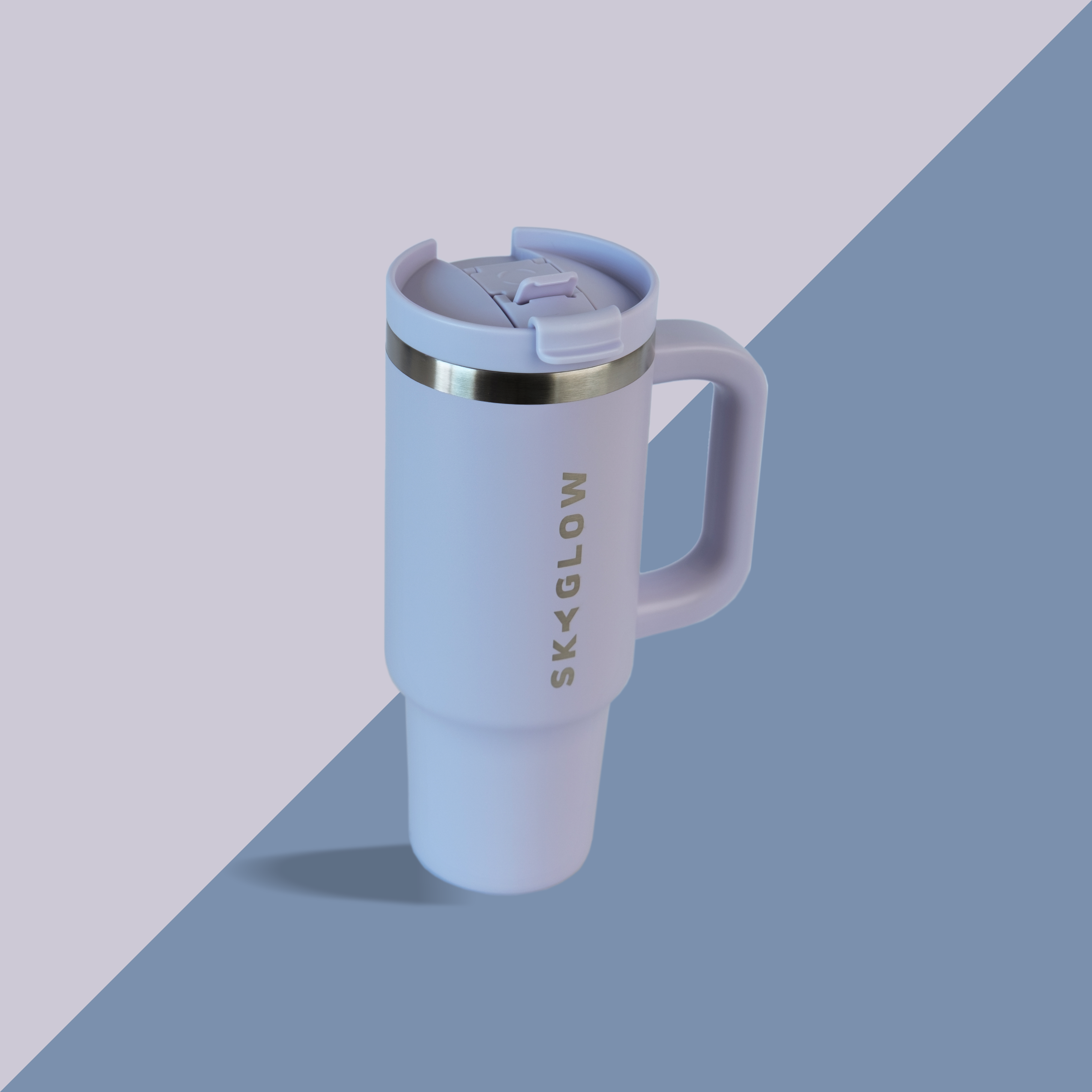 880ml Luxe Travel Tumbler with Straw & Handle