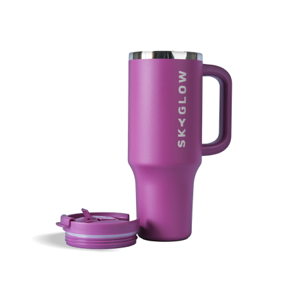 1.2L Luxe Travel Tumbler with Straw & Handle