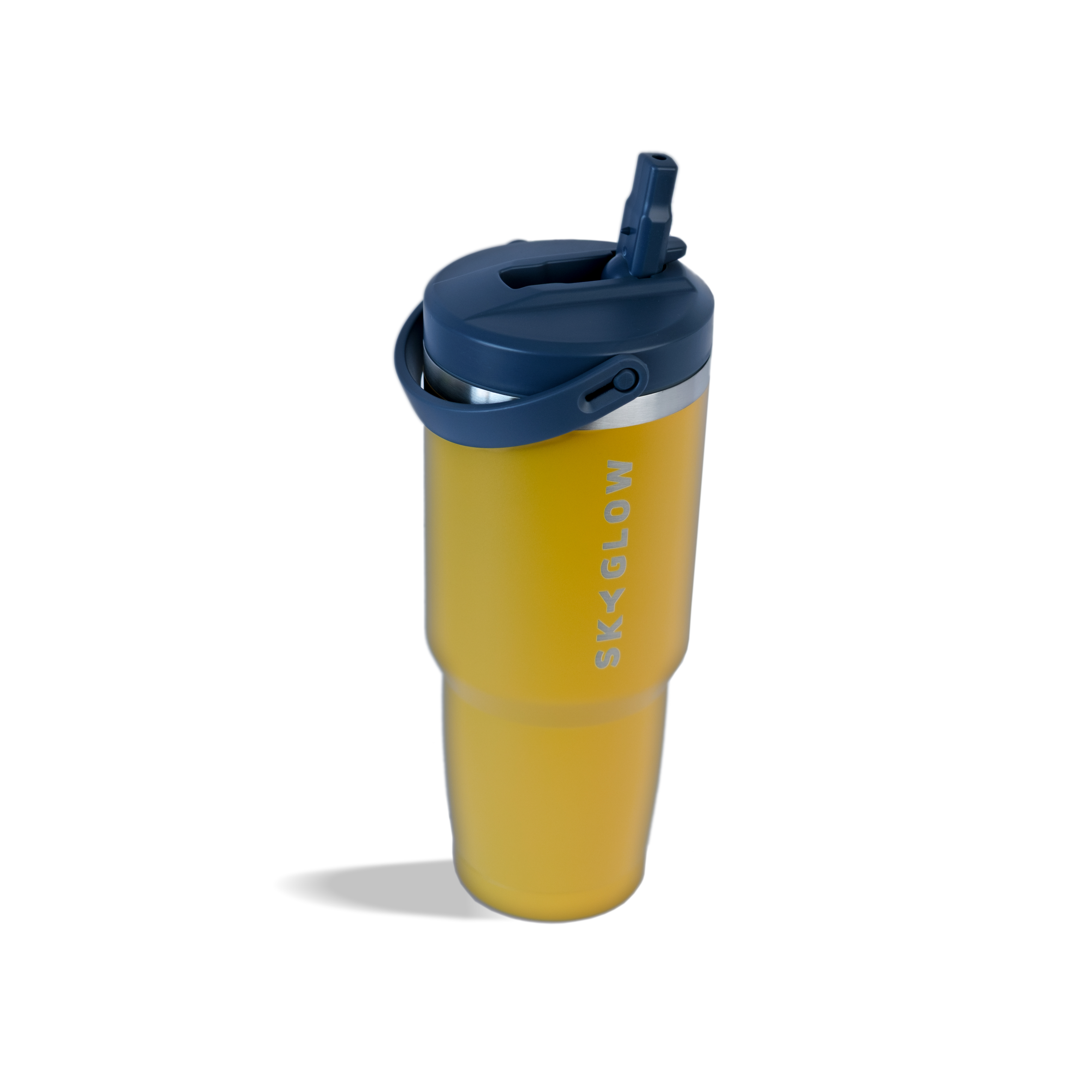 887ml Stainless Steel Tumbler with Flip Straw