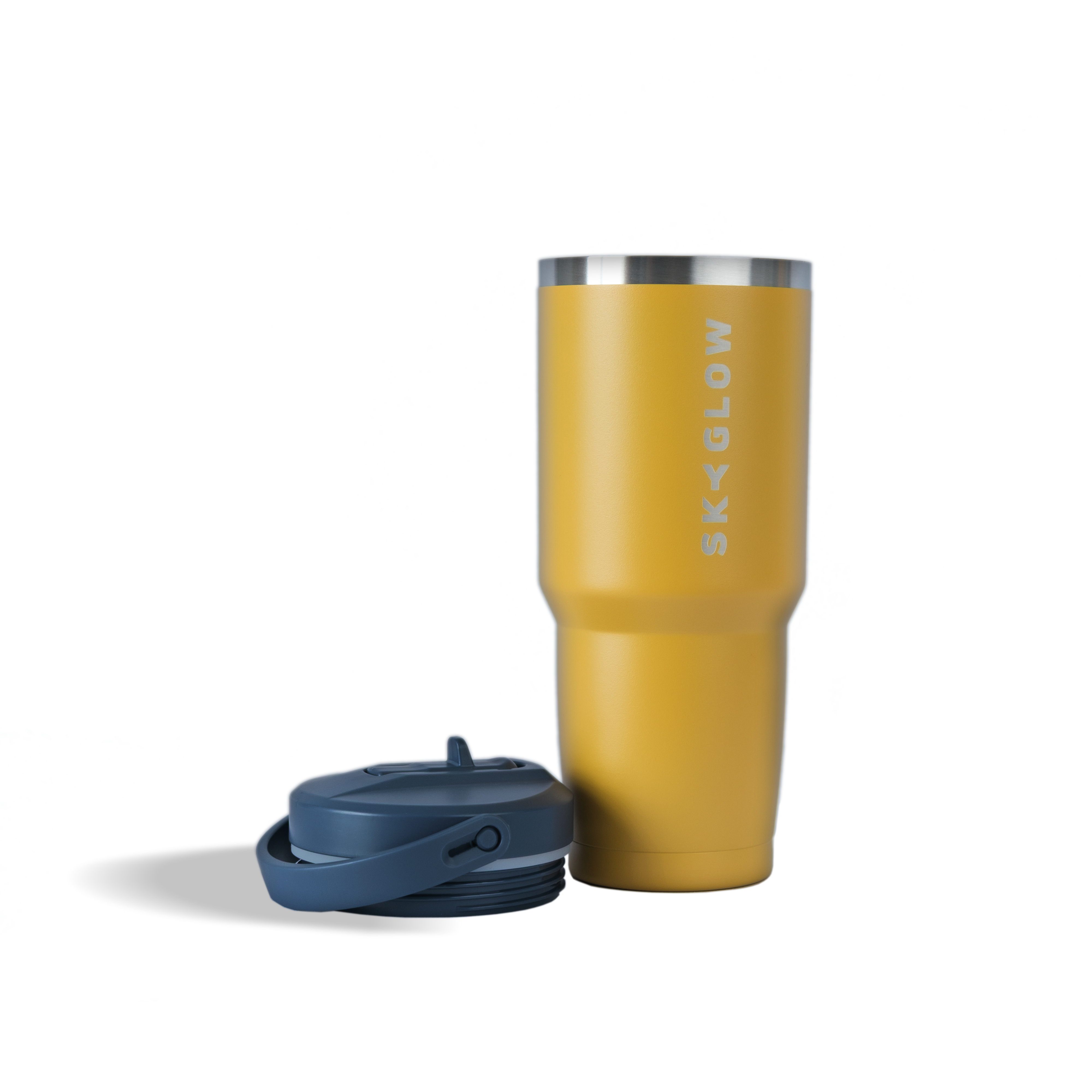 887ml Stainless Steel Tumbler with Flip Straw