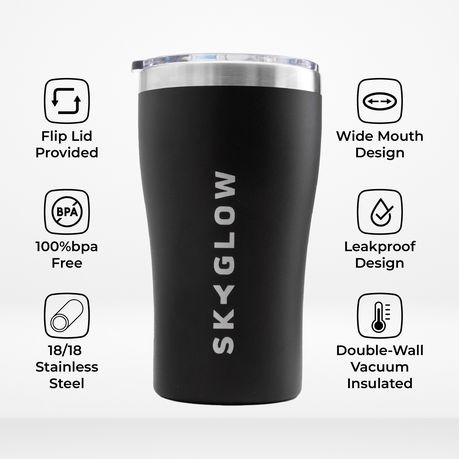 Travel Mug Steel Tumbler with Lid 470ML