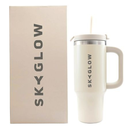 Tumbler with Straw Travel Mug with Handle 880ML