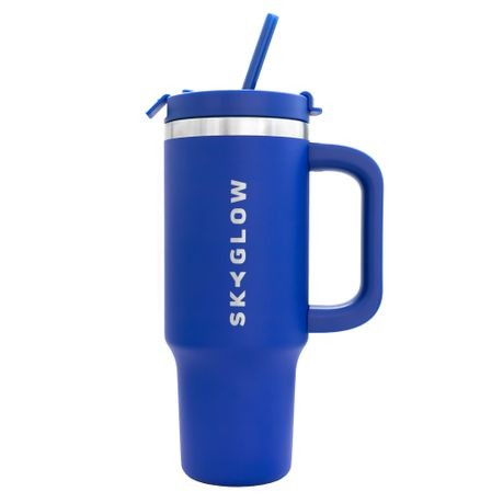 Tumbler with Straw Travel Mug with Handle 880ML